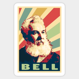 Alexander Graham Bell Vintage Colors Sticker